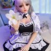Alice 80cm petite realistic love doll front view – 2.6ft lightweight TPE beauty with lifelike body design