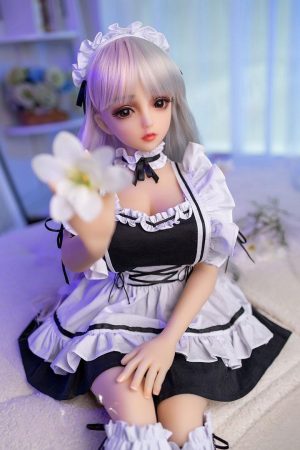 Alice 80cm petite realistic love doll front view – 2.6ft lightweight TPE beauty with lifelike body design