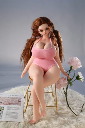 Melody 60cm petite realistic silicone love doll front view – 1.9ft lightweight full-body design with lifelike detail